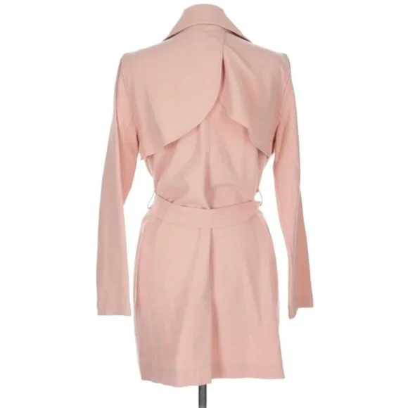 Abercrombie light pink double breasted trenchcoat with belt - Picture 6 of 6